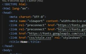 lines of html